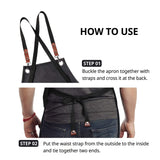 carrotez Durable Goods - Heavy Duty Canvas Work Apron [2nd Generation], Barber apron, Cotton Canvas Cross Back Adjustable Apron with Pockets, carrotez