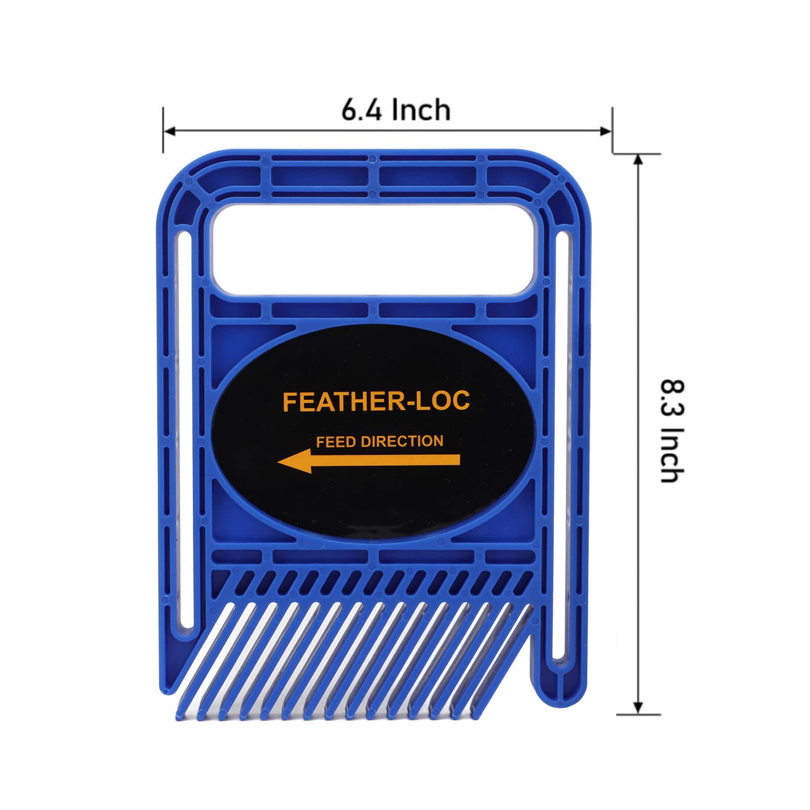 Wisecoco 2 pcs Featherboard, Stackable Feather Board Adjustable Extended Woodworking Track Safety Device for Table Saw Router Tables Fences Tool Blue - WoodArtSupply