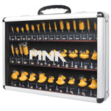 MNA Router Bits 35 Pcs Set, 35 Pieces 1/4 Inch Shank Router Bit Kit. American Router Bit Set Complete Set. MNA