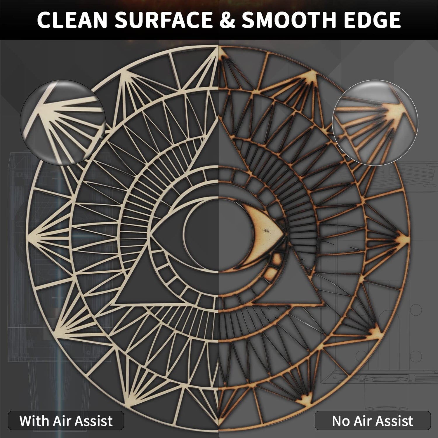 ORTUR Air Assist for Laser Cutter, Powerful 0-50L/min Air Assist Pump for ORTUR Laser Master 3 and Laser Master 2 Pro LF, Laser Module Protection, Ortur