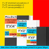 MEEDEN Acrylic Painting Kit, 72-Piece Acrylic Paint Set with Tabletop Wooden Easel, 48 Acylic Paints, 10 Painting Brush Set, Canvas Painting Kit, Art MEEDEN