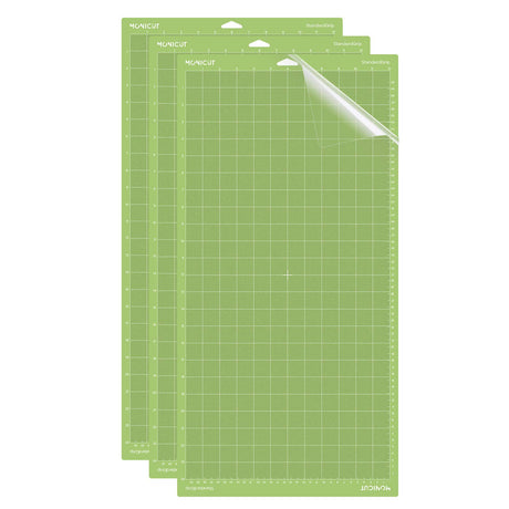 Monicut 12x24 Standardgrip Cutting Mat for Cricut Maker 3/Maker/Explore 3/Air 2/Air/One, 3 Pcs Non-Slip Flexible Cutting Mats for Crafts, Quilting, MONICUT