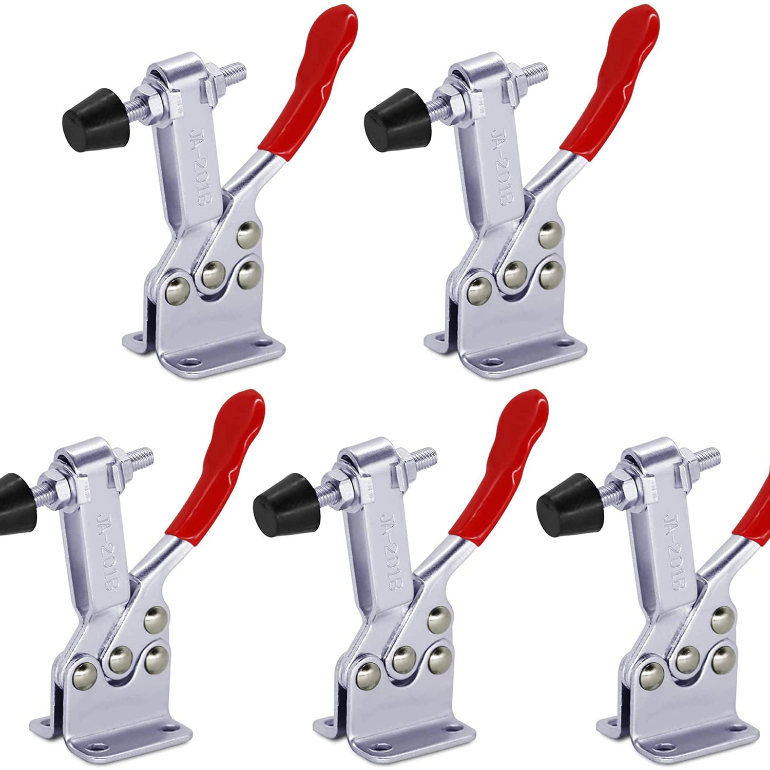 5pack Hold Down Toggle Clamps Woodworking,201B Clamps for Woodworking,Vertical Clamp,Cam Clamp Quick Release Toggle Clamp for CNC Hold Down SKYCY