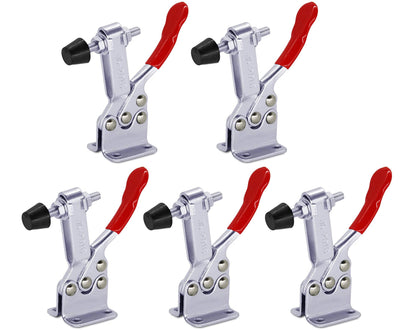 5pack Hold Down Toggle Clamps Woodworking,201B Clamps for Woodworking,Vertical Clamp,Cam Clamp Quick Release Toggle Clamp for CNC Hold Down
