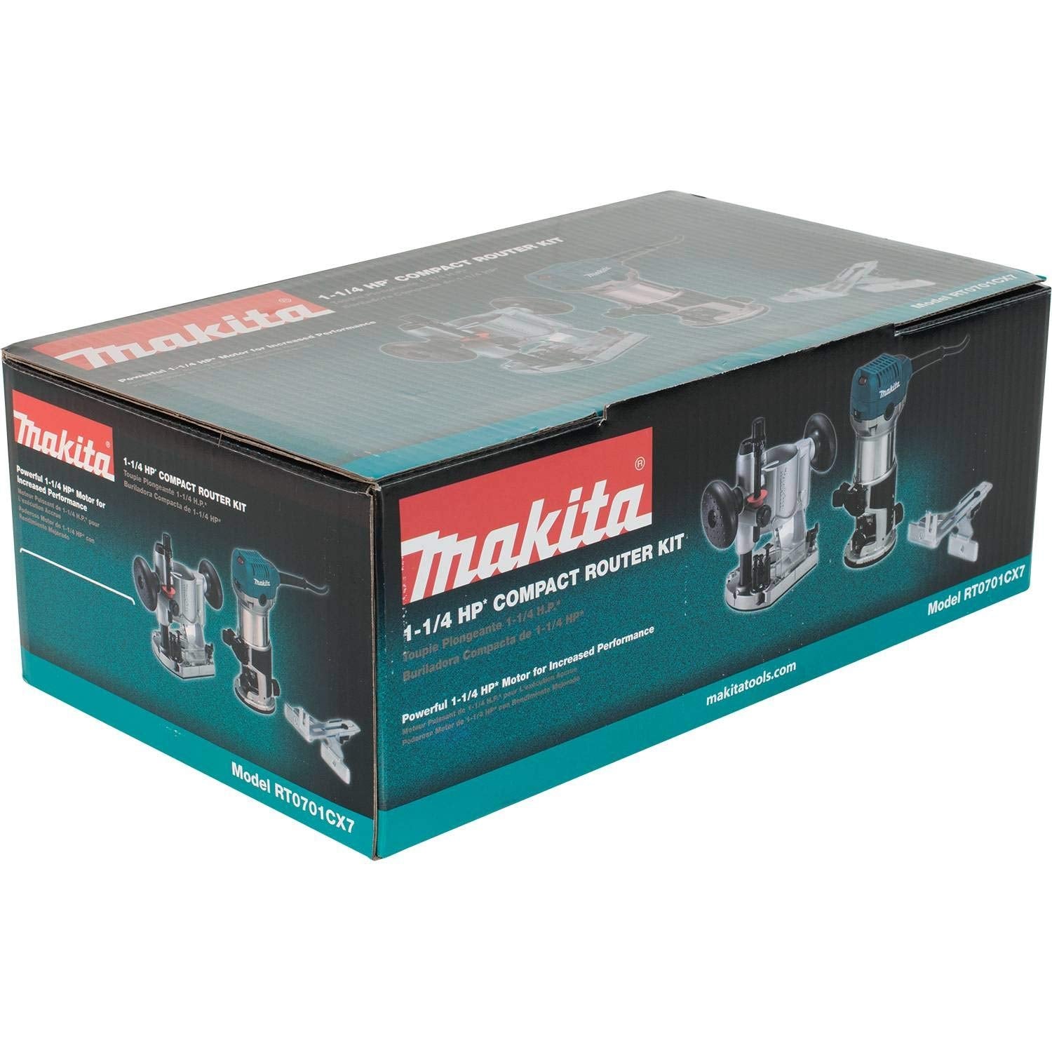Makita RT0701CX7 1-1/4 HP* Compact Router Kit Makita