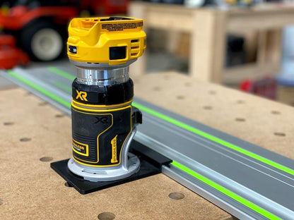 ToolCurve's Guide Rail Adapter Compatible with Dewalt Router - Made in USA - WoodArtSupply