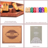 AMEROUS Upgraded 1-6 Players Shut The Box Dice Game, Wooden Board Table Math Game with 16 Dice for Kids Adults, Family Classroom Home Party or Pub AMEROUS