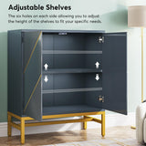 Tribesigns 59 in. Sideboard Storage Cabinet, Multi-Purpose Floor Cabinet with Doors and Adjustable Shelves, Modern Wood Buffet Cabinet for Living Tribesigns