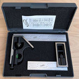 iGaging Square Set 4" Double Square and 6" Combination Square 4R Steel Blade High Precision Woodworking iGaging
