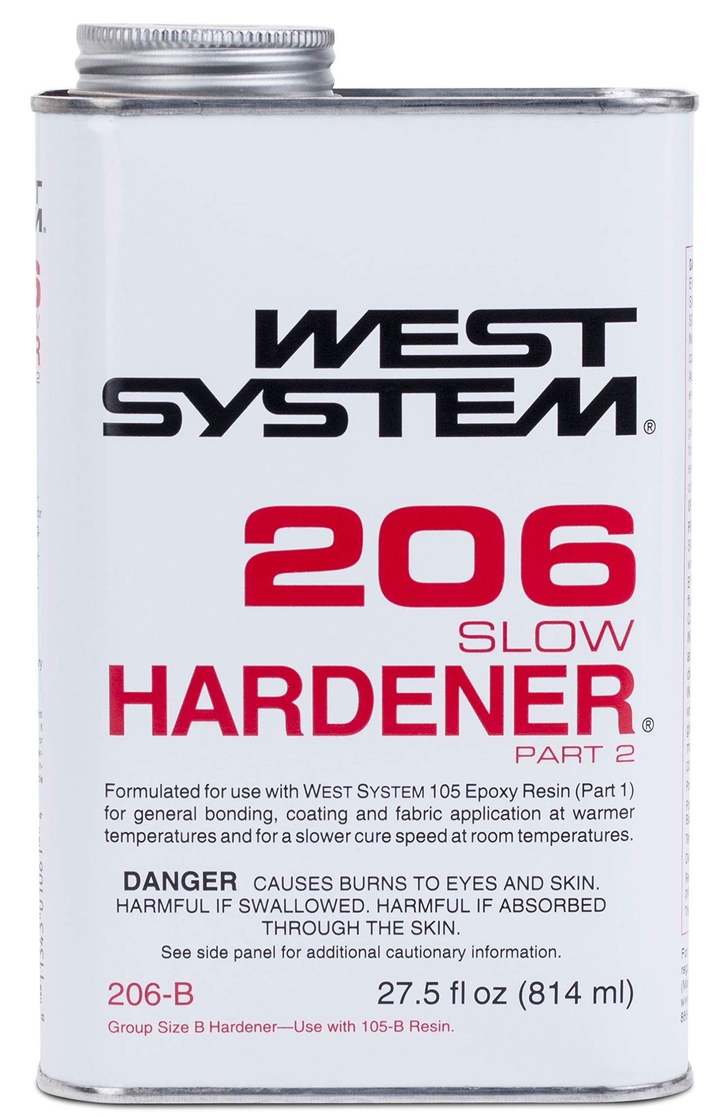 West System 105-B Epoxy Resin Bundle with 206-B Slow Epoxy Hardener and 300 Mini Pumps Epoxy Metering Pump Set, Pale Yellow - WoodArtSupply