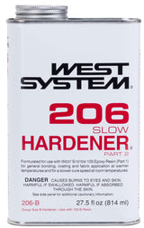 West System 105-B Epoxy Resin Bundle with 206-B Slow Epoxy Hardener and 300 Mini Pumps Epoxy Metering Pump Set, Pale Yellow West System