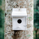 NATUREYLWL Bird House for Outside with Pole for Finch Bluebird Cardinals Garden Wooden Hanging Birdhouses NATUREYLWL