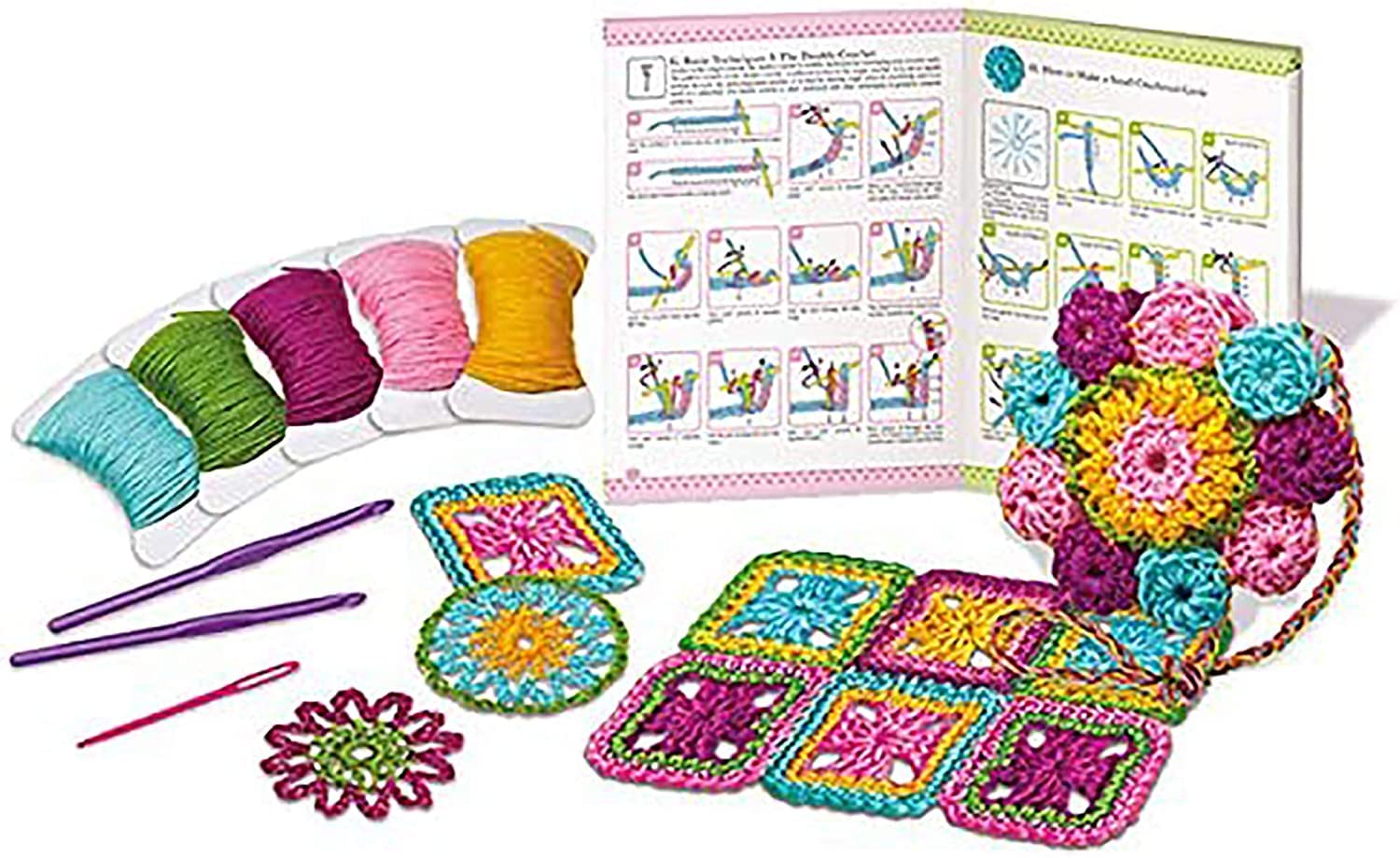 4M 3625 Easy-To-Do Crochet Kit - DIY Arts & Crafts Yarn Gift for Kids & Teens, Boys & Girls 4M