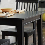 Arts and Crafts Black Rectangular Dining Table by Home Styles homestyles