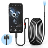 Endoscope Camera with Light,1080P HD Borescope with 6 LED Lights 9.8FT Semi-Rigid Snake Cabl,IP67 Waterproof Industrial Inspection Camera Compatible SIBOST