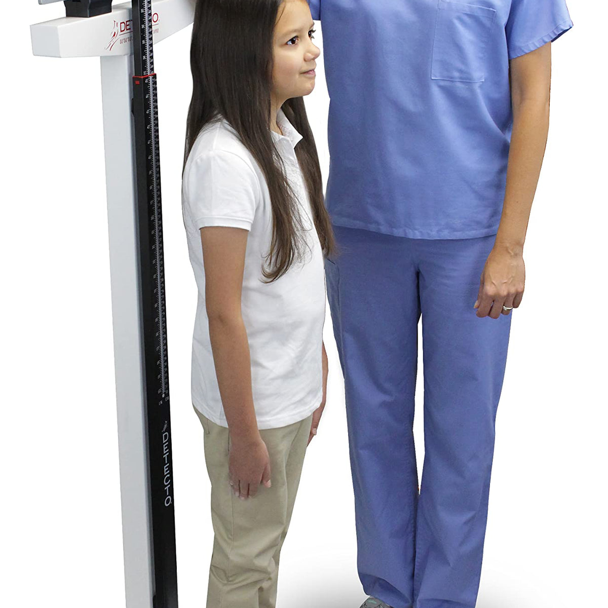 DETECTO 339 Physician's Scale with Height Rod, Dual Reading, 440 LB x ...