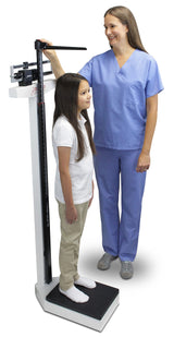 DETECTO 339 Physician's Scale with Height Rod, Dual Reading, 440 LB x 4 OZ / 200 KG x 100 G Detecto