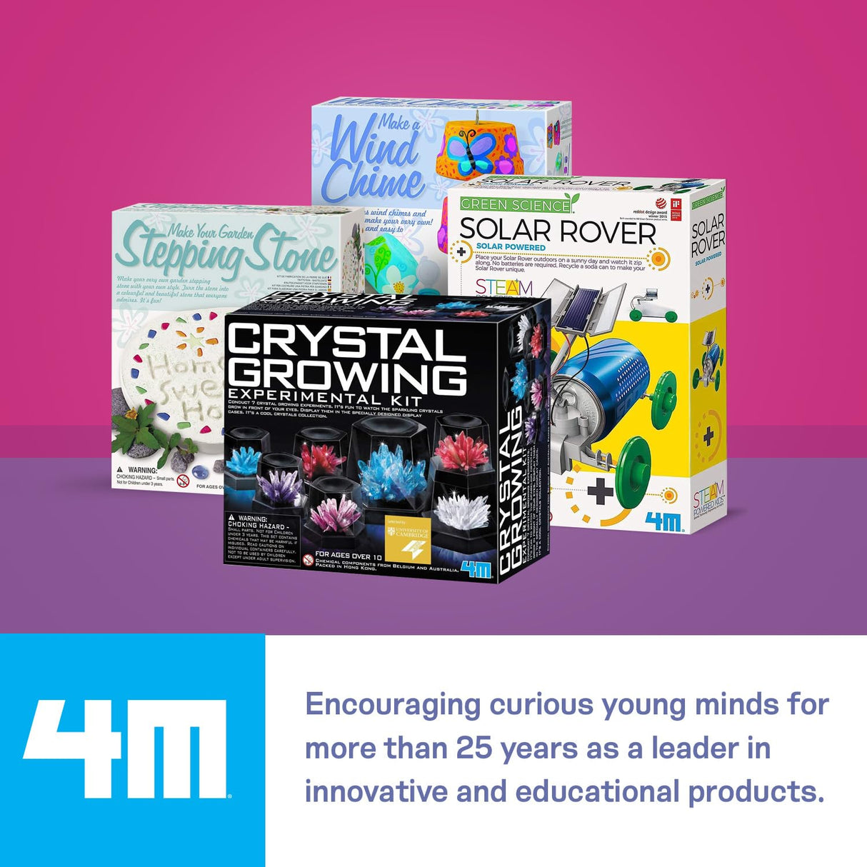 4M Make A Wind Chime Kit - Arts & Crafts Construct & Paint A Wind Powered Musical Chime DIY Gift for Kids, Boys & Girls 4M