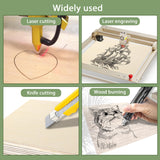 24 Pack Basswood Sheets 1/8 x 12 x 12 Inch for Crafts, Basswood Sheets Plywood Sheets for Laser Cutting & Engraving, Wood Burning, Architectural ESRICH