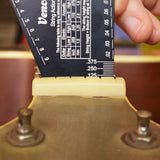 Vencetmat Guitar String Action Gauge, String Height Ruler, Guitar Fret Rocker, Fret Leveling Guide, Buzzing Fret Catcher, 1mm Thickness, Laser VENCETMAT