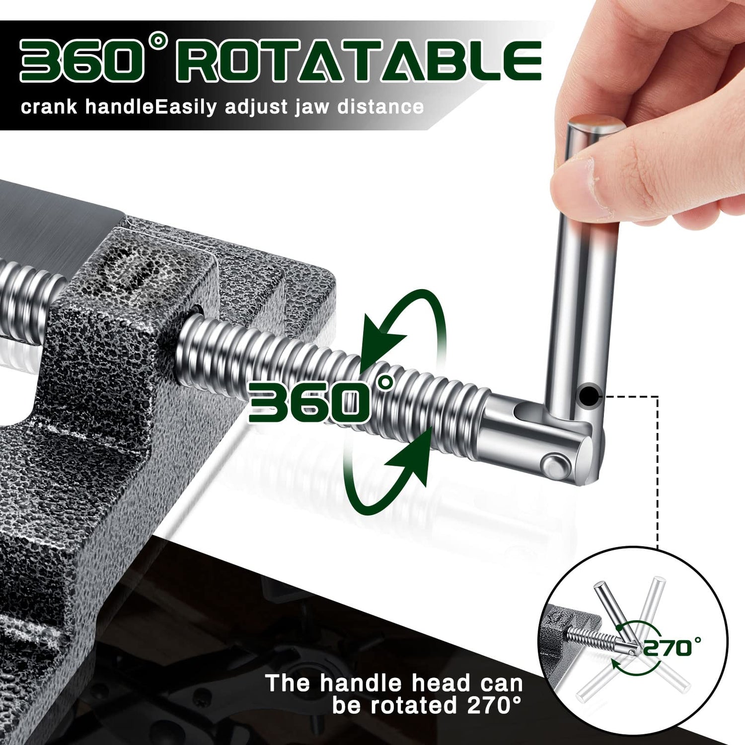 Tools Drill Press Vise Metal Drill Press Vice Workbench Drill Vise Clamp with 2 Pieces Magnetic Vise Pads Multi Grooved Pads Set for Daily Working Lanties