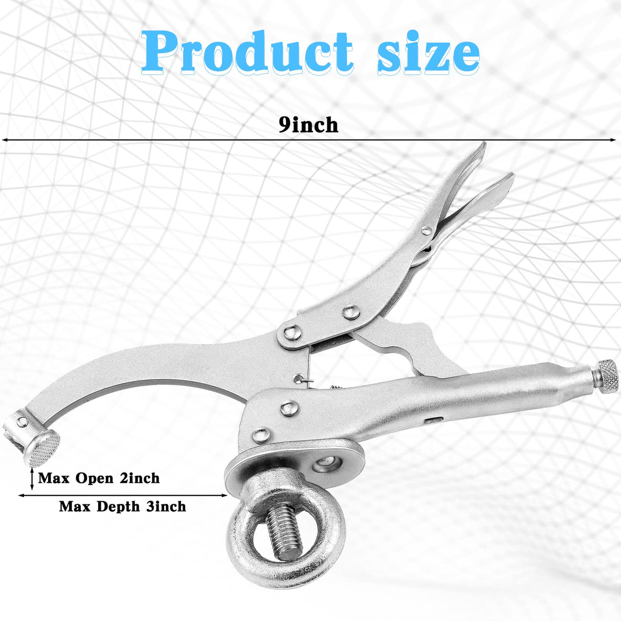 2 Pieces Drill Press Locking Clamp Fix Clamp Drill Press Vise Bench Clamp Woodworking Vise Welding Clamp Drill Press Accessories Press Tool for Peryiter