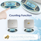 CGOLDENWALL Precision Lab Scale Digital Analytical Balance Laboratory Balance Jewelry Scale Scientific Scale 0.01g Accuracy 110V (5000g, 0.01g) CGOLDENWALL