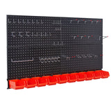 Ultrawall Pegboard Wall Organizer, Black Metal Pegboard Panels, Garage Storage System with Hooks and Storage Bins Ultrawall
