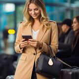 20 Pack Leather Key Fob Kit PU Leather Keychain Blanks with Key Rings and Rivets Key Chain Blanks for DIY Craft Laser Engraving Keychain Making TiciKim