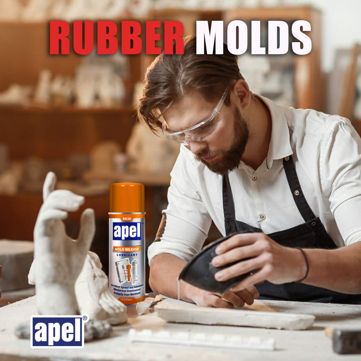 mitreapel Silicone Mold Release Spray (14.4 oz) Release Agent Aerosol Spray mitreapel