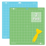 HTVRONT Variety Cutting Mats for Cricut, 2 Pack Cutting Mats 12x12 for Cricut Maker/Maker 3/Explore 3/Air/Air 2/One (LightGrip, StandardGrip), HTVRONT