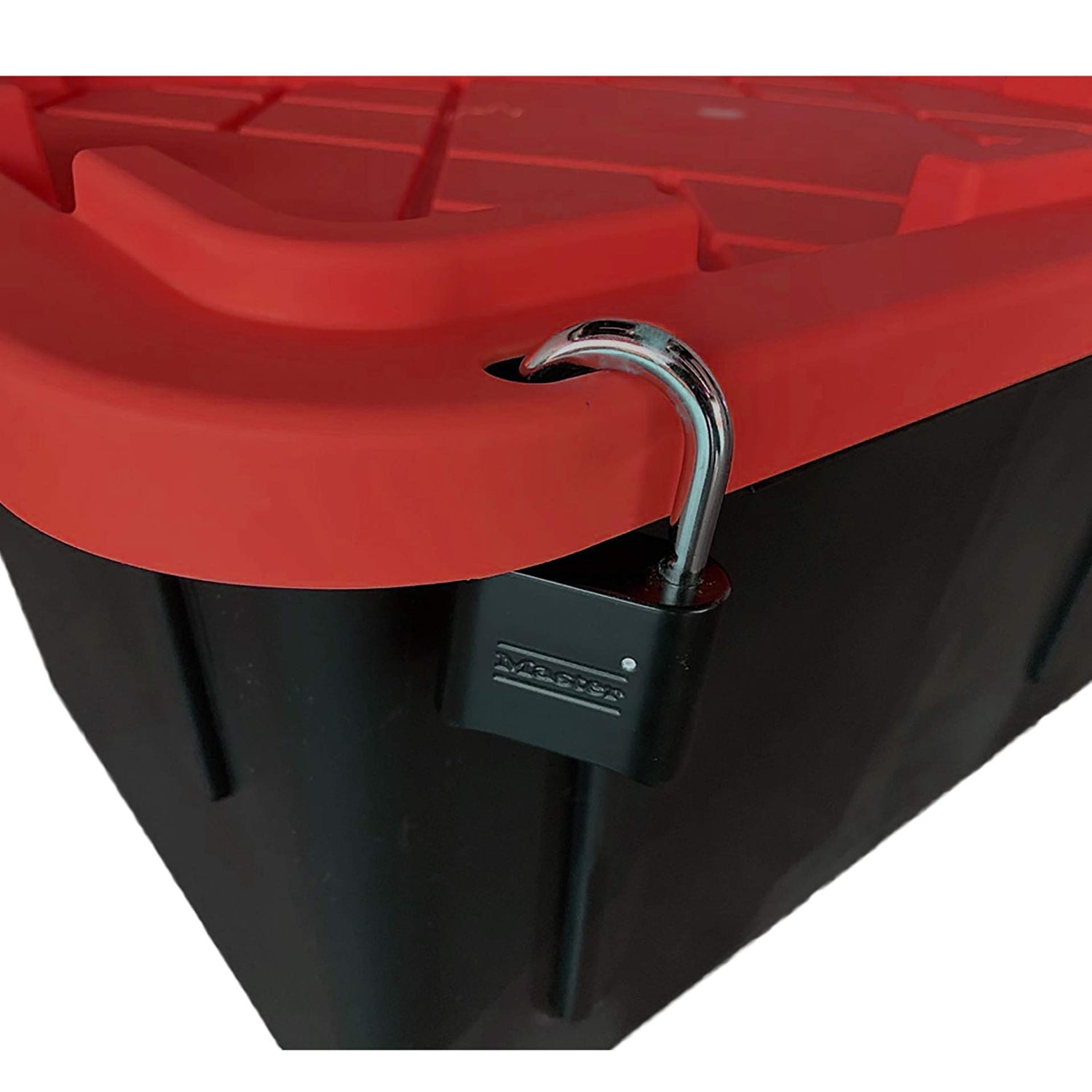 MonsterRAX 27 Gallon Storage Bins - Stackable, Lockable, 5-pack (Red) MonsterRAX Storage Solutions