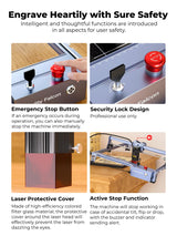 Creality Falcon Pro Laser Engraver 10W with Air Assist, 72W Efficient Laser Engraving Machine, 10W Laser Cutter, CNC Machine Laser Engraver for Wood Creality
