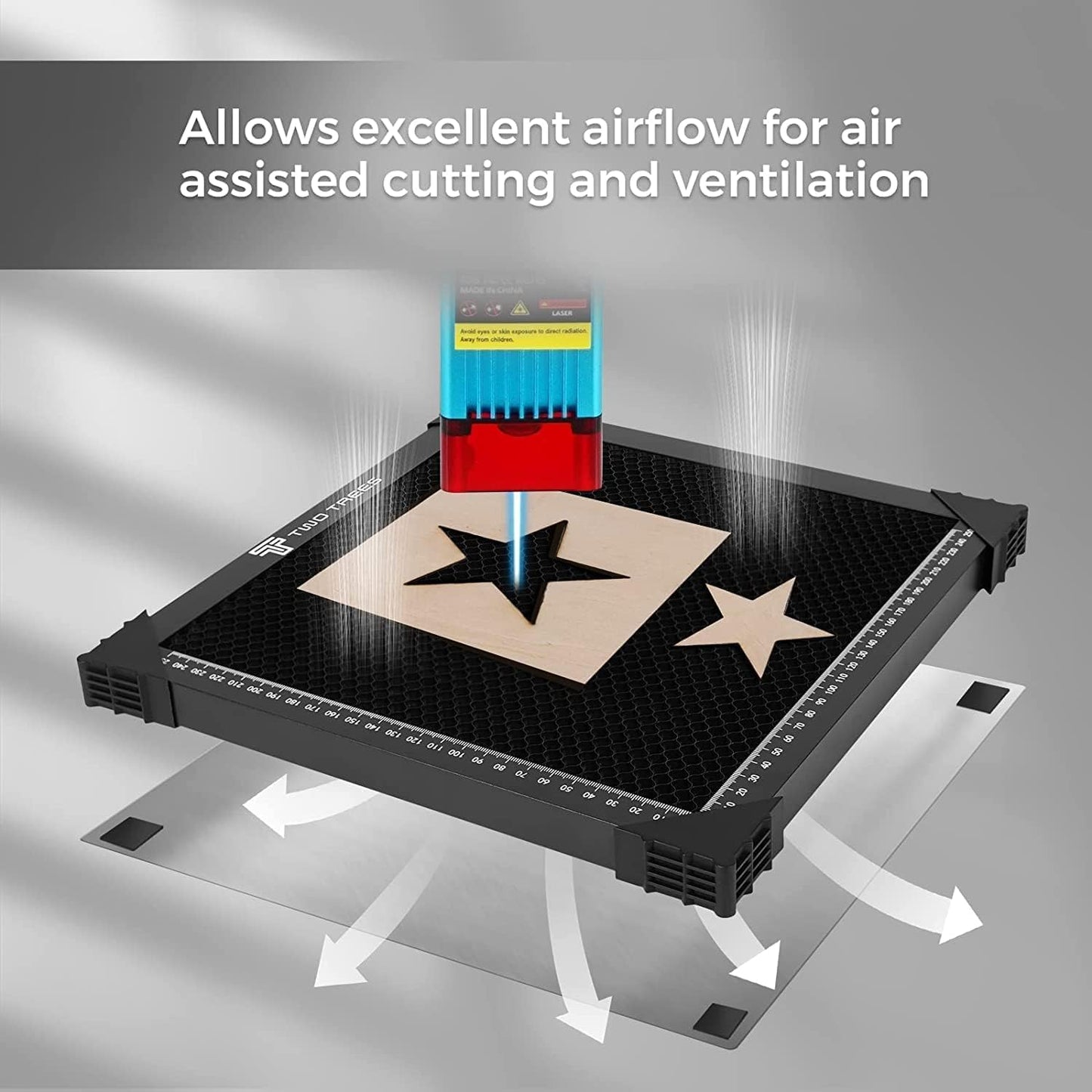 400 * 400mm Honeycomb Laser Bed Honeycomb Working Table for Laser Engraver Cutting Machine Laser Honeycomb Bed for Fast Heat Dissipation and - WoodArtSupply