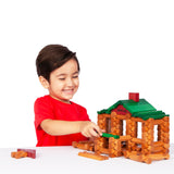 Lincoln Logs – 100th Anniversary Tin, 111 Pieces, Real Wood Logs - Ages 3+ - Best Retro Building Gift Set For Boys/Girls - Creative Construction Lincoln Logs
