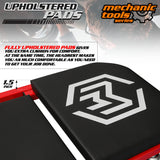 M-AUTO Foldable Z Creeper 2-in-1 Rolling Folding Car Creeper & Seat, 36" Adjustable Roller Garage Chair Lay Down or Sit, 330LBS Capacity Under Car M-AUTO