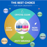 JDiction Fast Curing Epoxy Resin, 1Gallon- 4 Hours Demold Upgrade Formula, Fast Curing and Bubble Free Epoxy Resin, Crystal Clear Epoxy Resin Kit JDiction