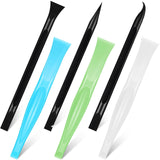 Non-Scratch Plastic Scraper Tool Carbon Fiber Plastic Cleaning Scraper Tool Pen-shaped Scraper Tool Stiff Scraper Cleaning Tool for Kitchen Sticker Honoson