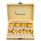 CHCYWJGJ Router Bits Set of 15 Pieces 1/4 Inch Woodwork Tools for Beginner Router Bit Kit for DIY,High Grade Yellow CHCYWJGJ