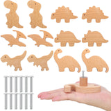 Qunclay Wooden Animal Cabinet Knobs Decorative Wood Dresser Knobs with Screws Dresser Pulls Wood Marine Woodland Animals Knobs Furniture Knobs Qunclay
