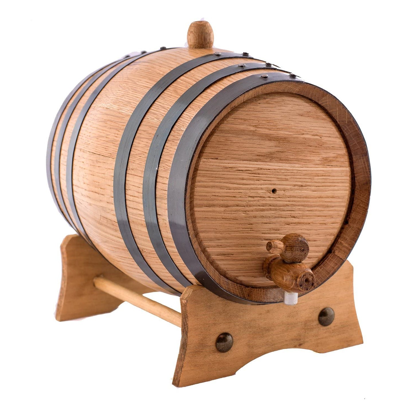 Sofia's Findings 2 Liters American Oak Aging Whiskey Barrel | Age Your own Tequila, Whiskey, Rum, Bourbon, Wine - 2 Liter or .53 Gallons - WoodArtSupply