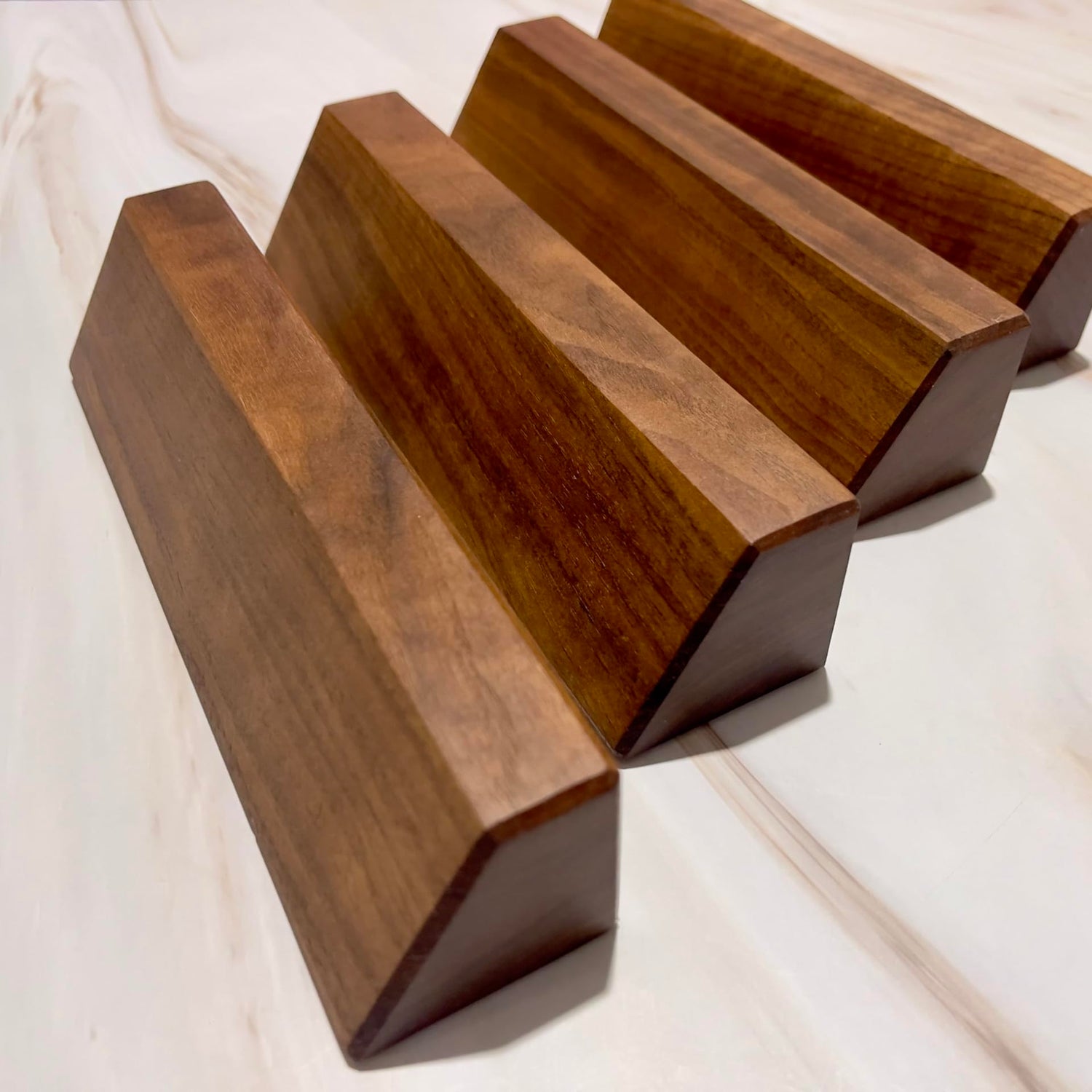 Wooden Solid Walnut Blank Desk Nameplate, Wooden Nameplate, DIY Personalizable Wooden Name Plaque for Office, Classroom or Gift (6" x 2") Generic