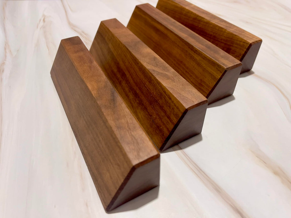 Wooden Solid Walnut Blank Desk Nameplate, Wooden Nameplate, DIY Personalizable Wooden Name Plaque for Office, Classroom or Gift (6" x 2") Generic