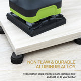 3/4-Inch (19mm) Bench Dogs Aluminum Alloy Non-Slip Pads,Bench Dog Clamp Accessory, MFT Stops for Woodworking, Workbench Accessories (8 Pack) ViewReal