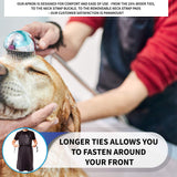 Aulett Home Waterproof Rubber Vinyl Apron - Heavy Duty Rubber Apron Model - Stay Dry - Dishwasher Apron - Industrial Chemical Resistant Plastic - Aulett Home