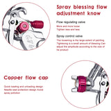 HVLP Spray Gun Set, Automotive Paint Spray Paint Gun Mini Air Paint Sprayer with 10 Disposable 400ML Cups for Car Furniture Body Repair Painting Aflybltol