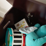 KidKraft Austin Wooden Toy Box/Bench with Safety Hinged Lid - Cherry, Gift for Ages 3+ KidKraft