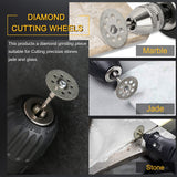 Diamond Burr Set for Dremel, Rotary Tool Grinding Cutting Wheel Stone Glass Tile Jewelry Engraving Rock Etching Masonry 1/8” Die Grinder Carving HOMEIDOL