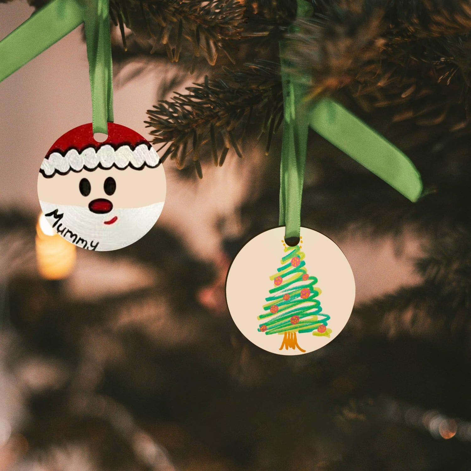 Jyongmer 200 Pieces Round Wood Circles for Crafts - 1 inch Wood Round Disc Unfinished Wood Circles Blank Natural Wooden Cutout Ornaments for Jyongmer