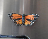 Wood Carved Animal Fridge Magnet Adult Kitchen Decor Cute Unique Custom Art Figurine (Butterfly) Selsela